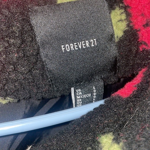 Rose print teddy coat - Picture 2 of 3